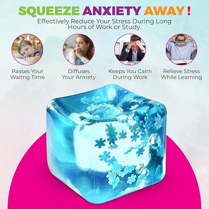 Stress Balls Ice Cube with Snowflakes Inside for Your Best Mellow and Chill